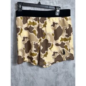 Tachuntfish Runner Shorts Size m  Duck Hunter Camo